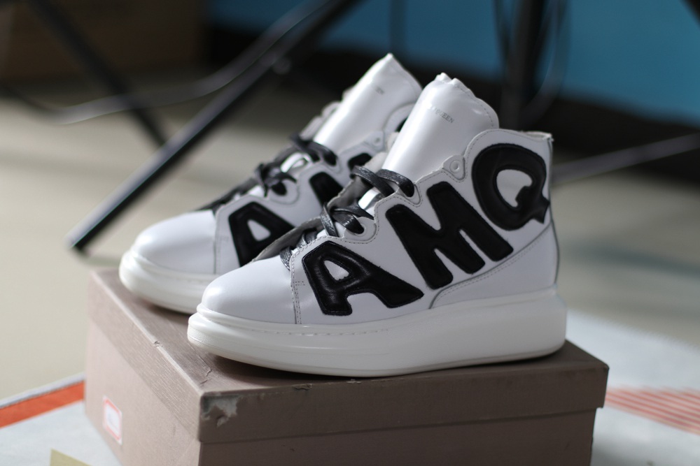 AMQ oversized sneakers white