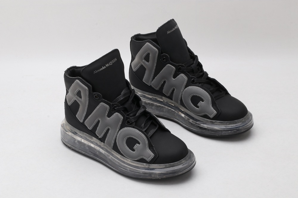 AMQ black oversized sneakers