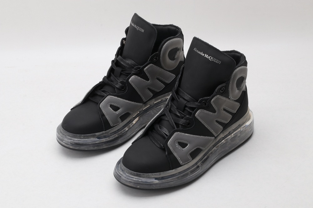 AMQ black oversized sneakers