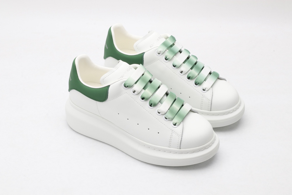 AMQ oversized sneakers with green heel
