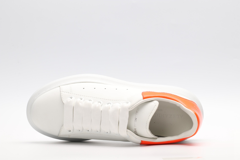 AMQ OVERSIZED SNEAKER with orange heel