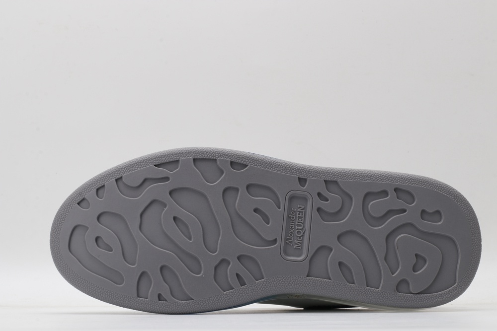 AMQ white & blue oversized sneakers