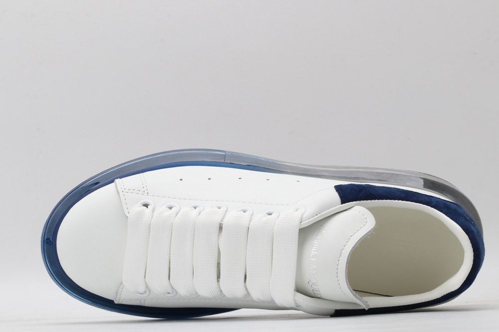 AMQ white & blue oversized sneakers
