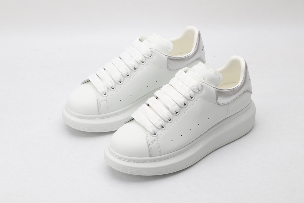 AMQ oversized sneakers with siL*Ver heel
