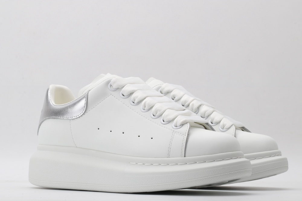 AMQ oversized sneakers with siL*Ver heel