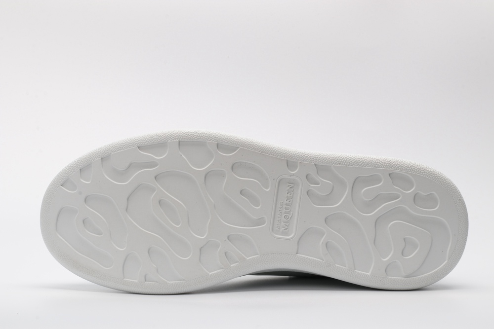 AMQ White & Blue Oversized Sneakers