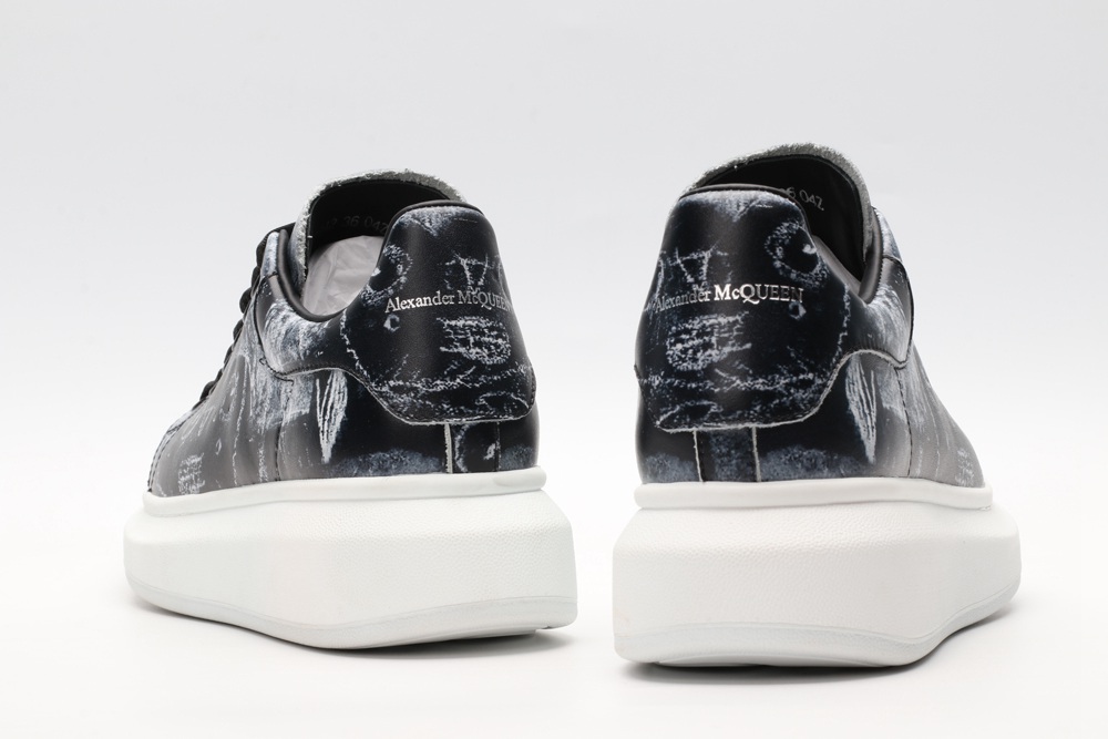 AMQ black oversized sneakers