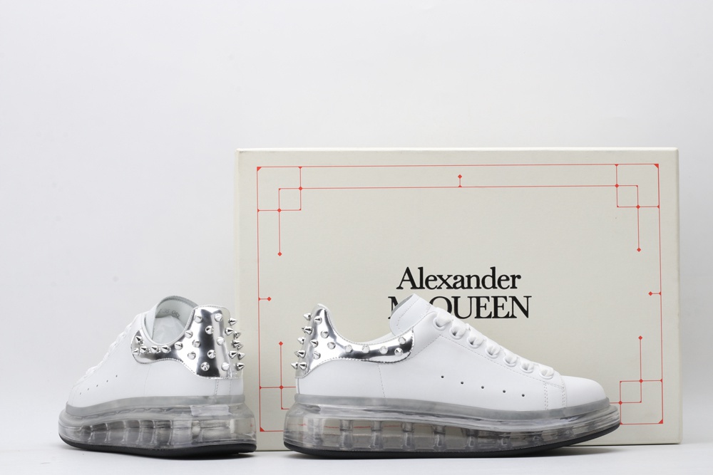 AMQ oversized sneakers with SiL*Ver rivet heel