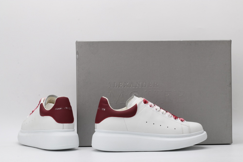 AMQ oversized sneakers with red heel