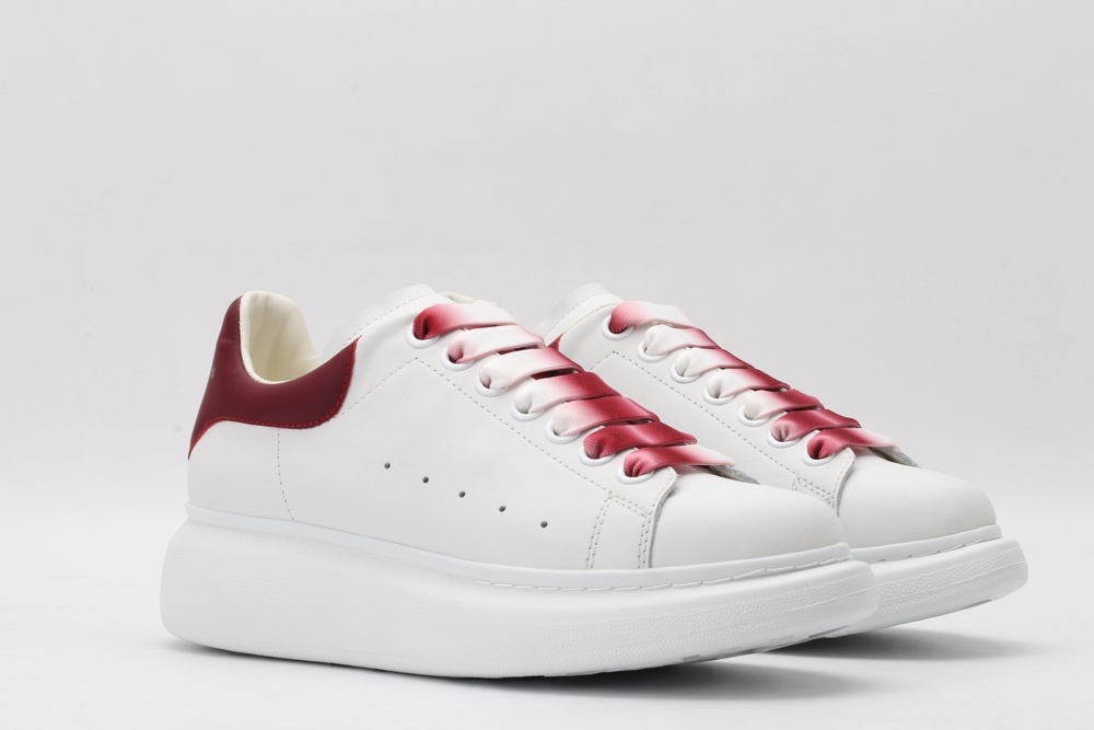 AMQ oversized sneakers with red heel