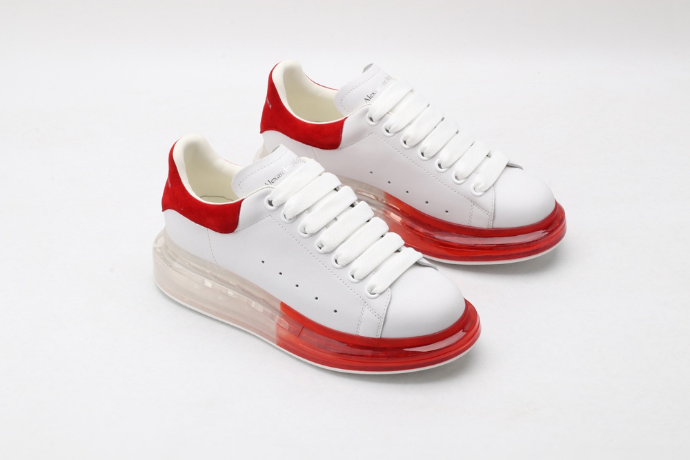 AMQ oversized sneakers with red heel