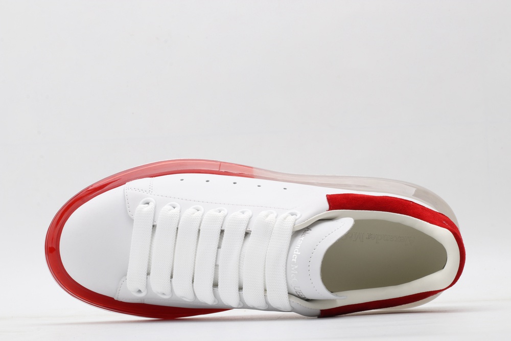 AMQ oversized sneakers with red heel