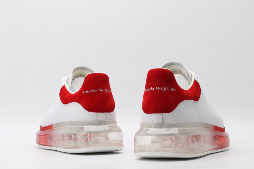 AMQ oversized sneakers with red heel