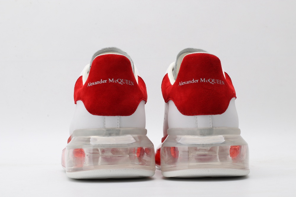 AMQ oversized sneakers with red heel