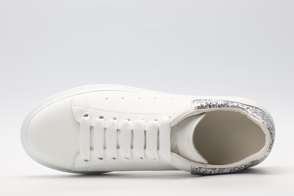 AMQ oversized sneakers with siL*Ver heel