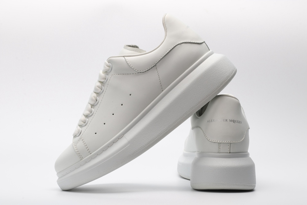 AMQ Leather Platform Sneakers