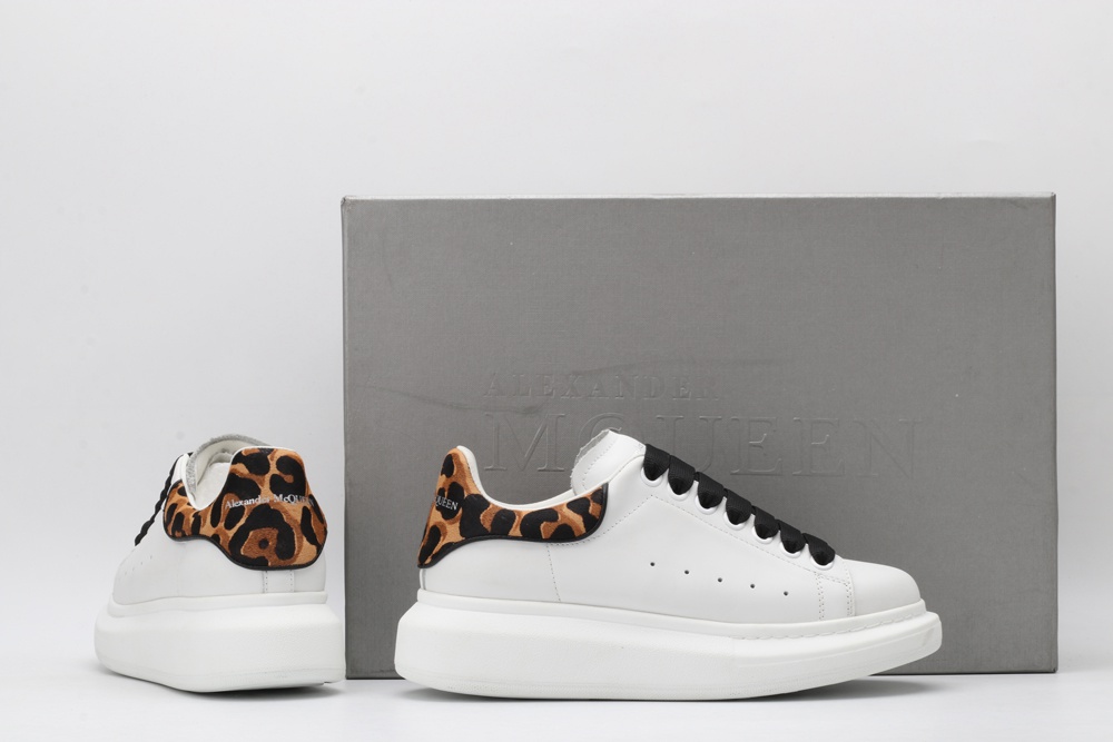 AMQ 40MM LEATHER & PONYSKIN SNEAKERS