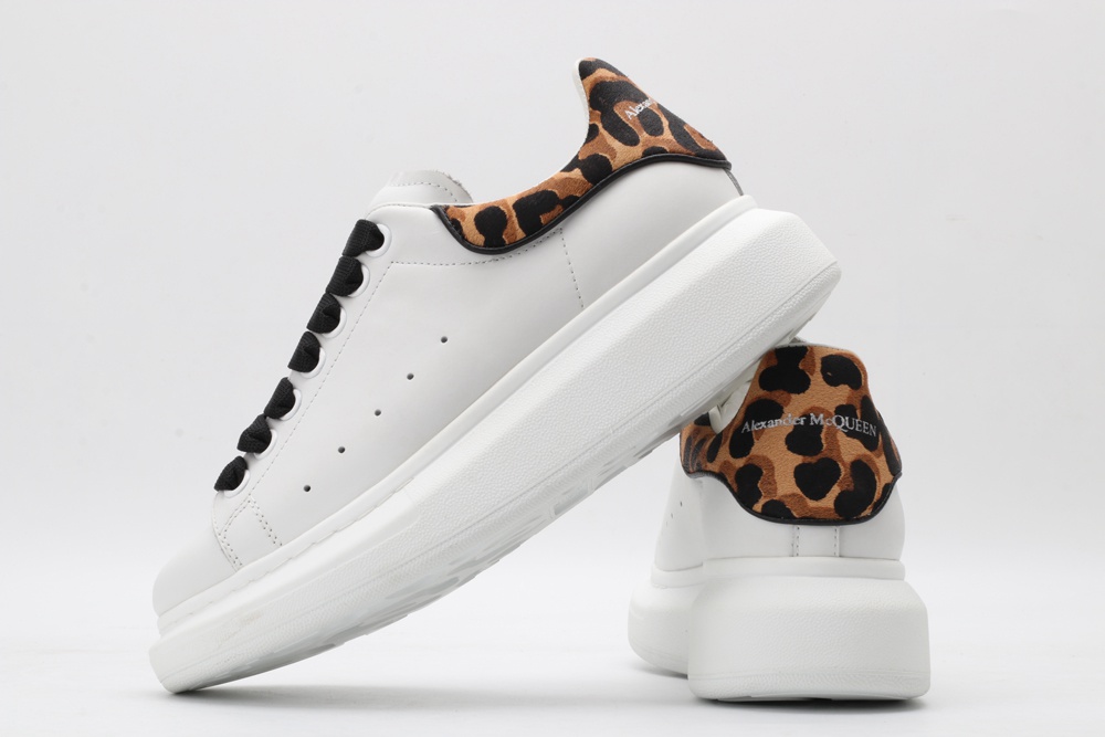 AMQ 40MM LEATHER & PONYSKIN SNEAKERS