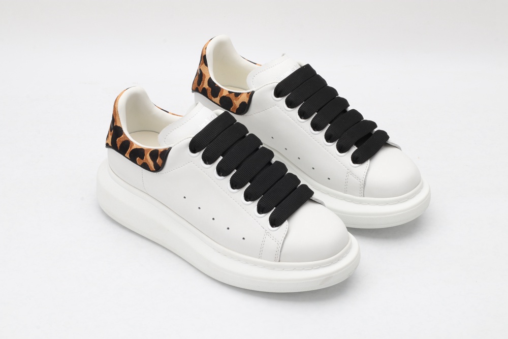 AMQ 40MM LEATHER & PONYSKIN SNEAKERS