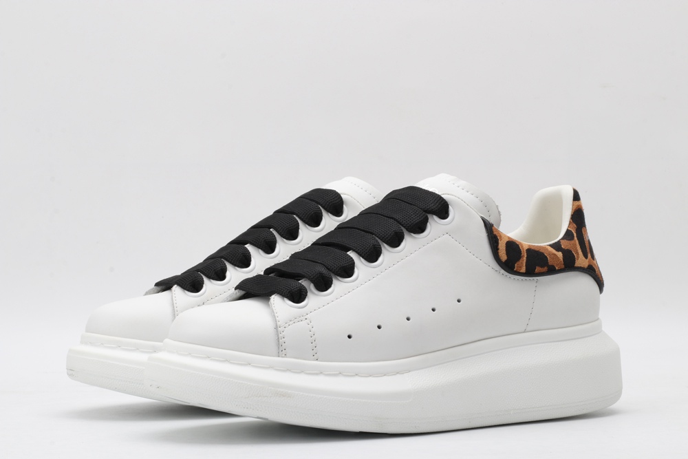 AMQ 40MM LEATHER & PONYSKIN SNEAKERS