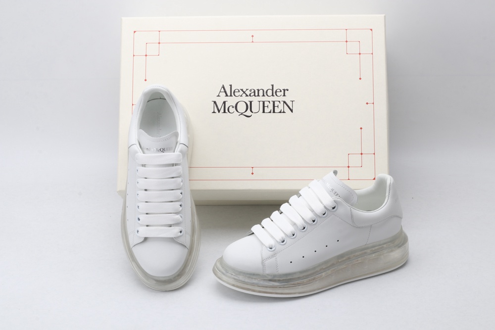 AMQ white oversized sneakers