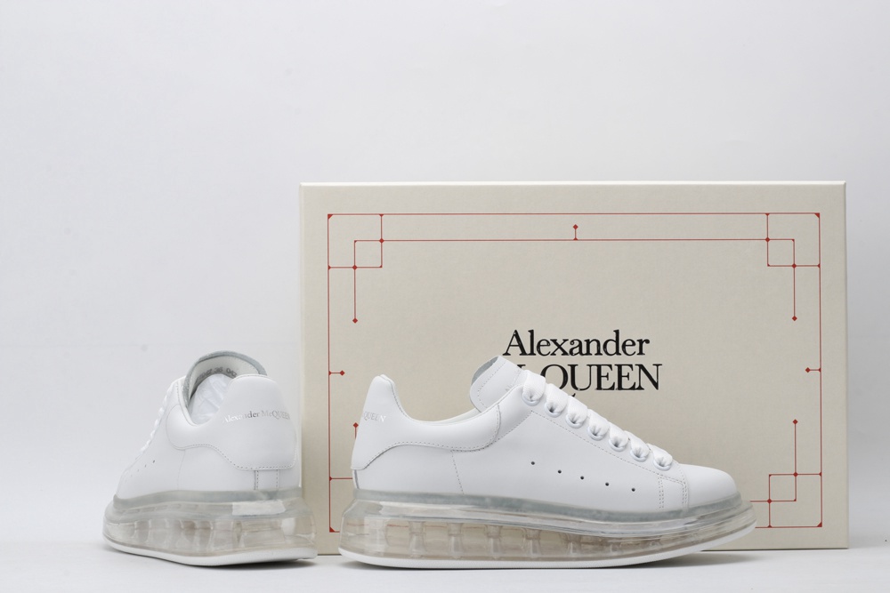 AMQ white oversized sneakers
