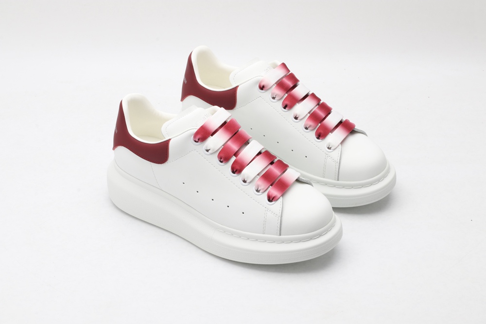 AMQ oversized sneakers with red heel