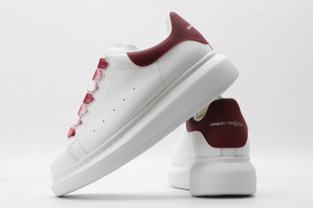 AMQ oversized sneakers with red heel