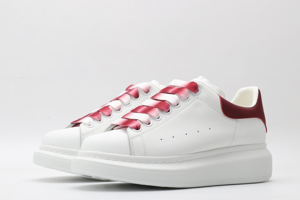 AMQ oversized sneakers with red heel