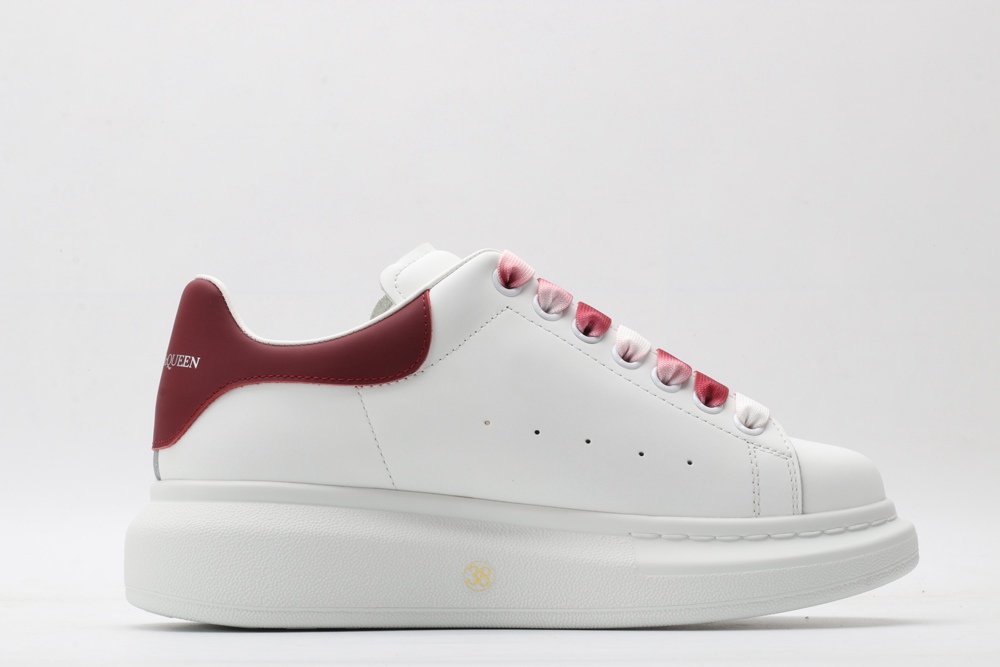 AMQ oversized sneakers with red heel